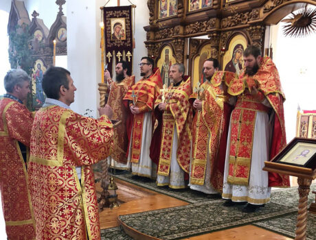 Настоятель храма Покрова Пресвятой Богородицы поселка Вейделевка возглавил соборное богослужение в храме святителя Николая Чудотворца села Николаевка приуроченное памяти священномученика Даниила (Алфёрова)
