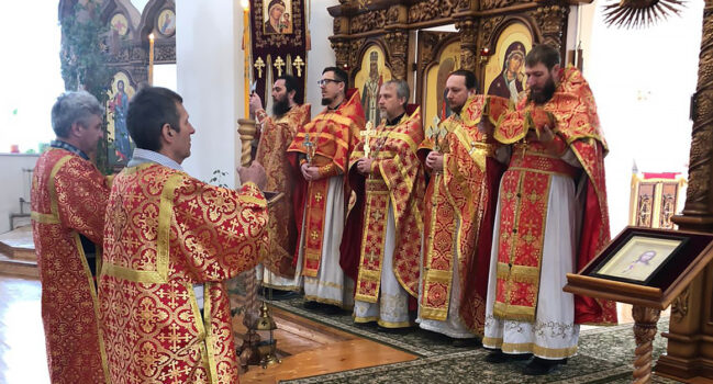 Настоятель храма Покрова Пресвятой Богородицы поселка Вейделевка возглавил соборное богослужение в храме святителя Николая Чудотворца села Николаевка приуроченное памяти священномученика Даниила (Алфёрова)